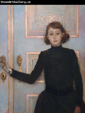 Theo Van Rysselberghe Portrait of Marguerite van Mons who later married Thomas Braun